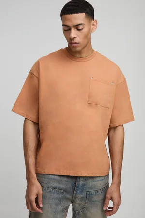 Boohoo Mens Oversized Boxy Carpenter Heavyweight T-Shirt
