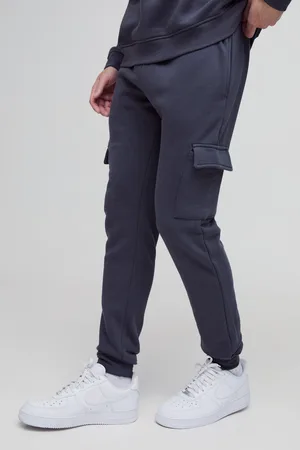 Boohoo Mens 330GSM Skinny Basic Cargo Jogger