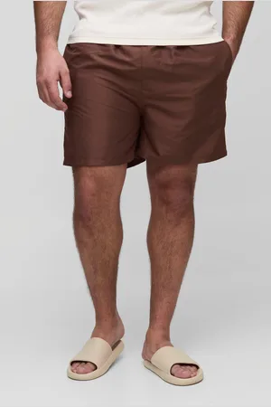 Boohoo Mens Plus Embroidered Short Length Regular Fit Swim Shorts