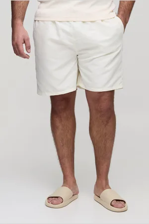 Boohoo Mens Plus Mid Length Regular Fit Swim Shorts