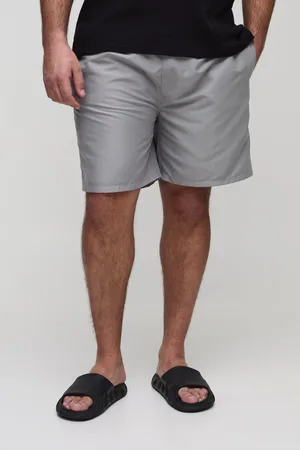 Boohoo Mens Plus Mid Length Regular Fit Swim Shorts