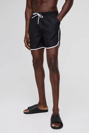 Boohoo Mens Regular Fit Runner Hem Swim Short