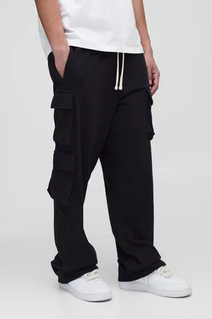 Boohoo Mens Tall Loopback Oversized Cargo Joggers