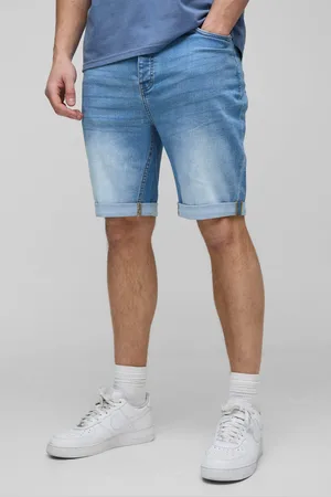 Boohoo Mens Tall Skinny Stretch Denim Shorts