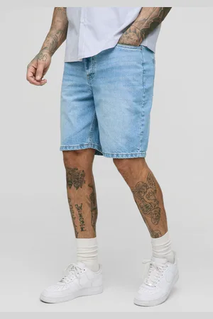 Boohoo Mens Tall Relaxed Rigid Denim Shorts