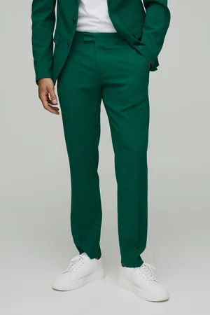 Boohoo Mens Slim Fit Fixed Waistband Suit Trouser