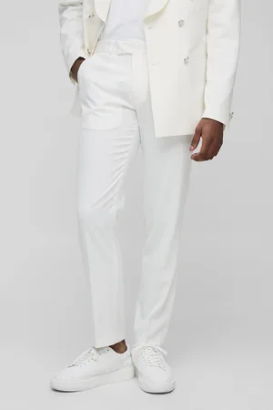 Boohoo Mens Fixed Waistband Slim Fit Suit Trousers
