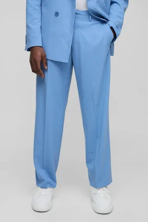 Boohoo Mens Relaxed Fit Fixed Waistband Suit Trouser