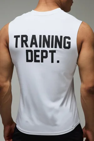 Boohoo Mens Man Active Performance Training Dept Regular Fit vest