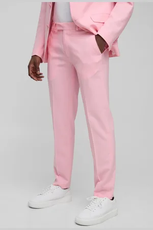 Boohoo Mens Slim Fit Fixed Waistband Suit Trouser