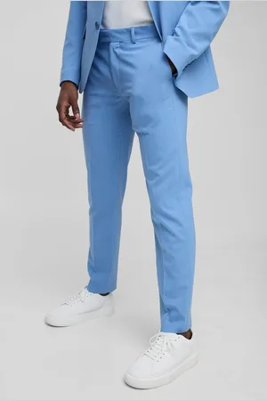 Boohoo Mens Fixed Waistband Slim Fit Suit Trousers