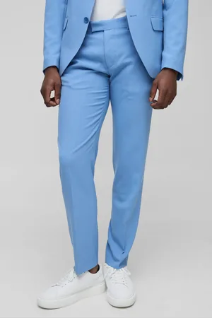 Boohoo Mens Slim Fit Fixed Waistband Suit Trouser