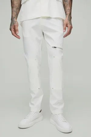 Boohoo Mens Skinny Zip Suit Trouser