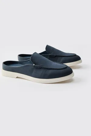 Boohoo Mens Backless Faux Suede Loafer