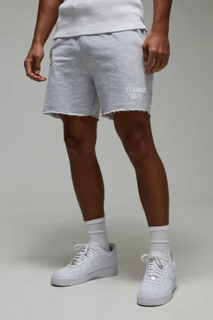 Boohoo Mens Man Active 5inch Loose Fit Raw Edge Shorts