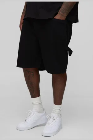 Boohoo Mens Plus Carpenter Relaxed Fit Denim Shorts