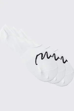 Boohoo Mens 3 Pack Man Signature Invisible Socks