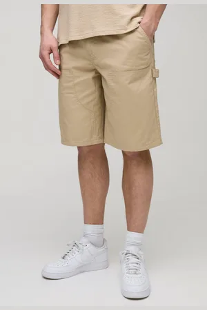 Boohoo Mens Tall Relaxed Fit Carpenter Shorts