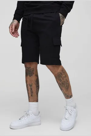 Boohoo Mens Tall 260GSM Loopback Regular Fit Basic Cargo Shorts