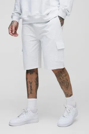 Boohoo Mens Tall 260GSM Loopback Regular Fit Basic Cargo Shorts