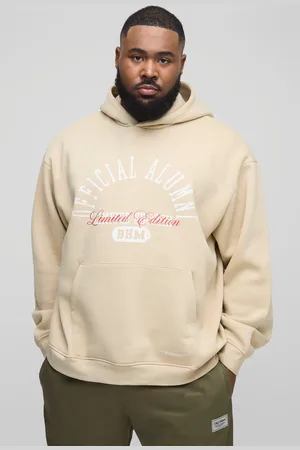 Boohoo Mens 330GSM Plus Oversized Official Printed Hooded