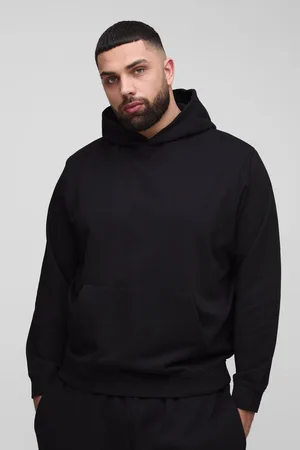 Boohoo Mens Plus 260GSM Loopback Regular Fit Basic Hoodie