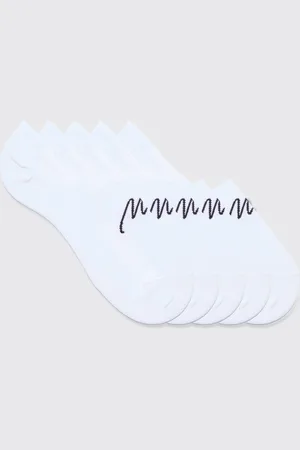 Boohoo Mens 5 Pack Man Signature Invisible Socks