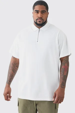 Boohoo Mens Plus Short Sleeve Pique Polo In