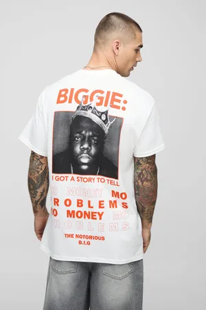Boohoo Mens Regular Fit Biggie License Printed T-Shirt