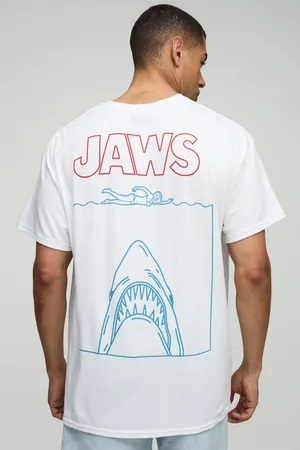 Boohoo Mens Oversized Jaws License Printed T-Shirt