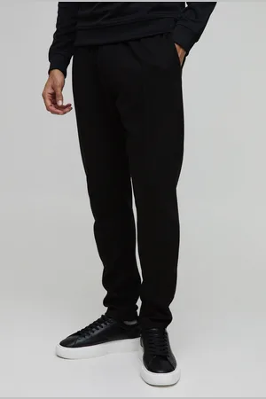 Boohoo Mens Sim Fit Tapered Interlock Pintuck Jogger