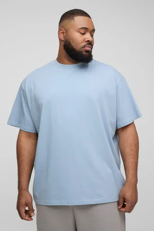 Boohoo Mens Plus Basic Oversized Fit Crew Neck T-Shirt