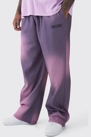 Boohoo Mens Plus Oversized Wash Print Jogger