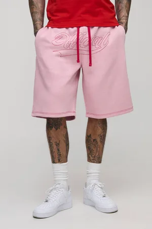 Boohoo Mens Tall Oversized Official Contrast Stitch Short