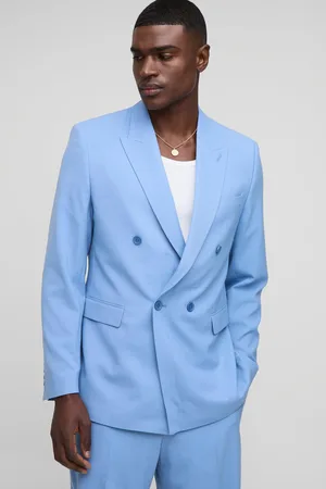 Boohoo Mens Oversized Double Breasted Suit Jacket