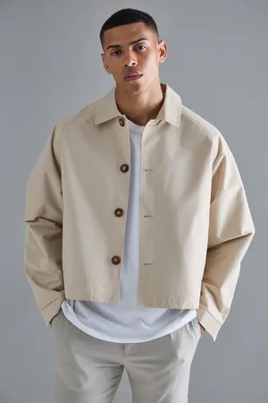 Boohoo Mens Boxy Oversized Trench Coat