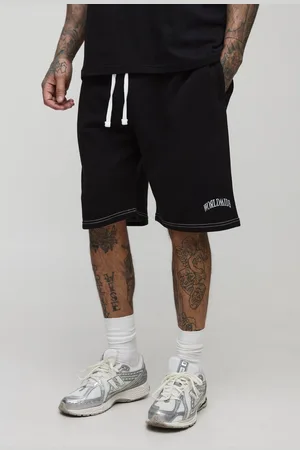 Boohoo Mens Tall Relaxed Worldwide Contrast Stitch Short