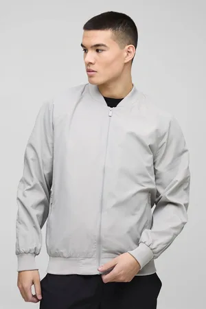 Boohoo Mens Regular Fit Lightweight Nylon Raglan Bomber Jacket