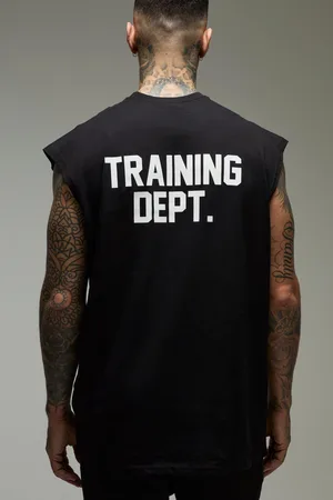 Boohoo Mens Tall Man Active Training Dept Oversized vest