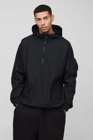 Boohoo Mens Oversized Hooded Cagoule mac