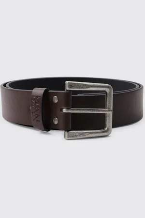 Boohoo Mens Man Faux Leather Belt