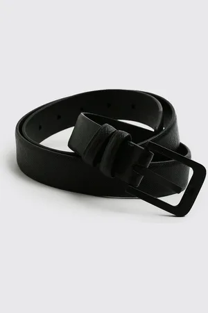 Boohoo Mens Faux Leather Saffiano Belt