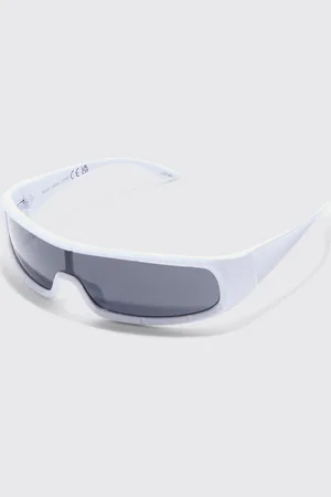 Boohoo Mens Wrap Racer Sunglasses