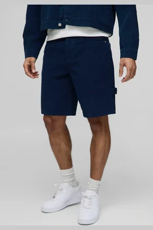 Boohoo Mens Relaxed Fit Fixed Waist Cord Shorts