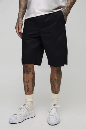 Boohoo Mens Tall Relaxed Fit Elasticated Waist Applique Shorts