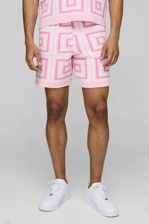 Boohoo Mens Relaxed Crochet Knit Short