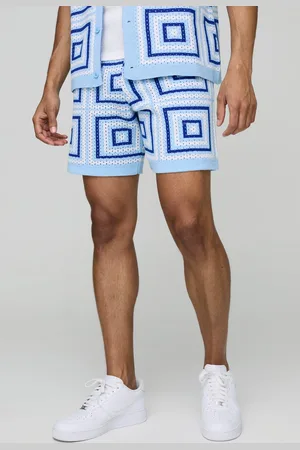 Boohoo Mens Relaxed Crochet Knit Short