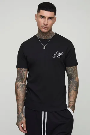 Boohoo Mens Tall Muscle Embroidered M T-Shirt