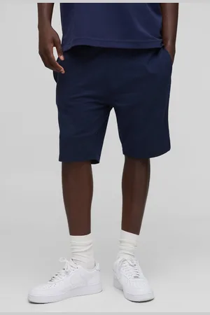 Boohoo Mens 260GSM Loopback Basic Slim Fit Mid Length Shorts