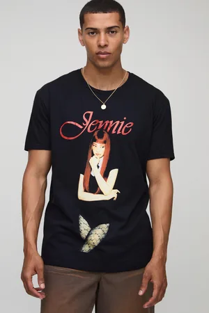 Boohoo Mens Regular Fit Jennie K License Printed T-Shirt